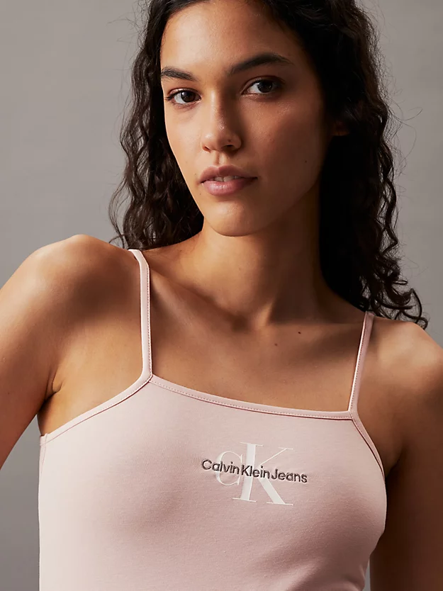 Body monogramado em algodão elástico