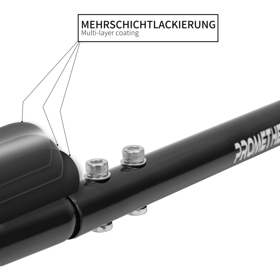 PROMETHEUS BICYCLES® Schiebestange - Schubstange für Kinderfahrrad schwarz