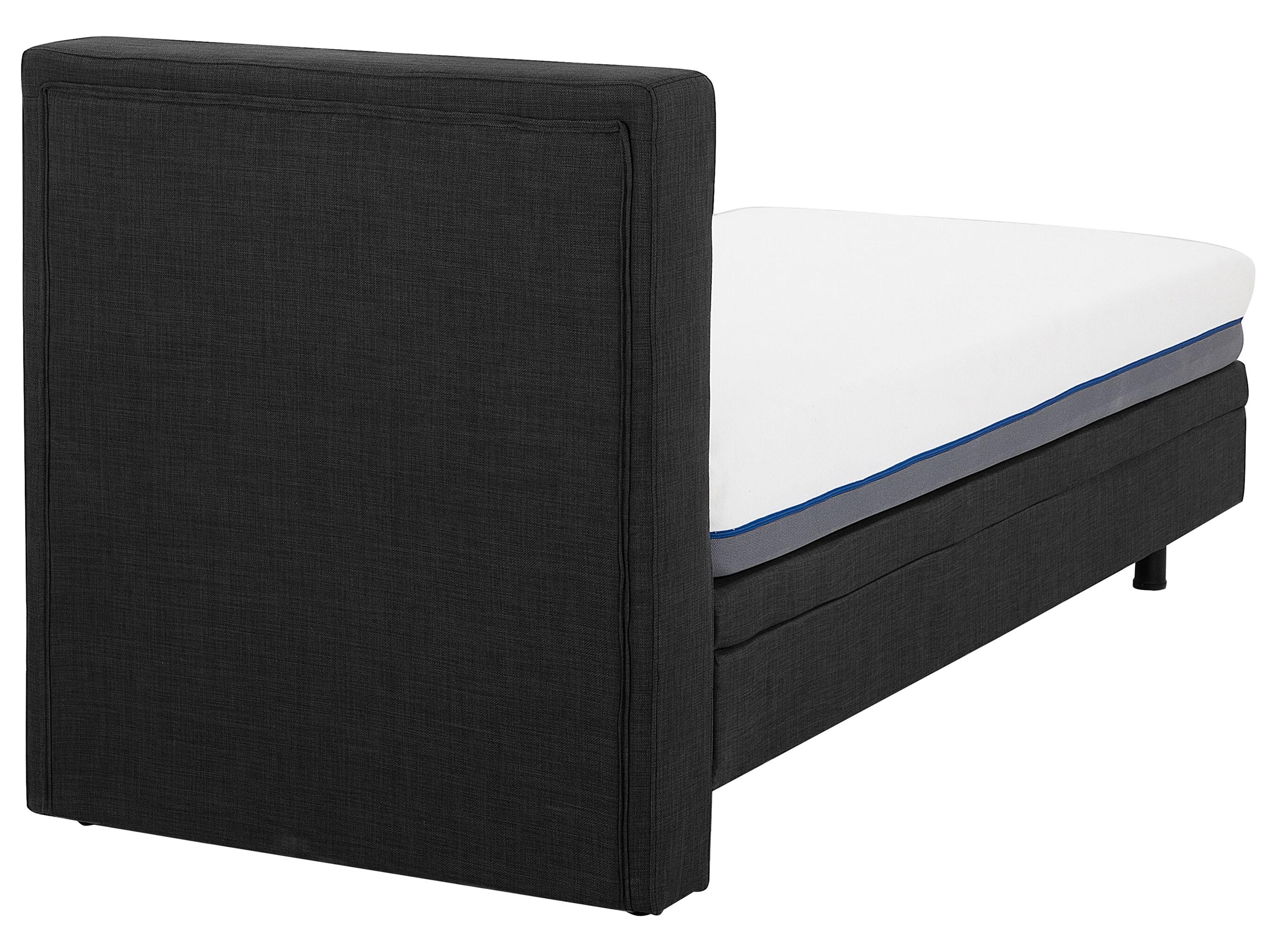 Verstelbaar bed Stof DUKE 90 x 200 cm Donkergrijs