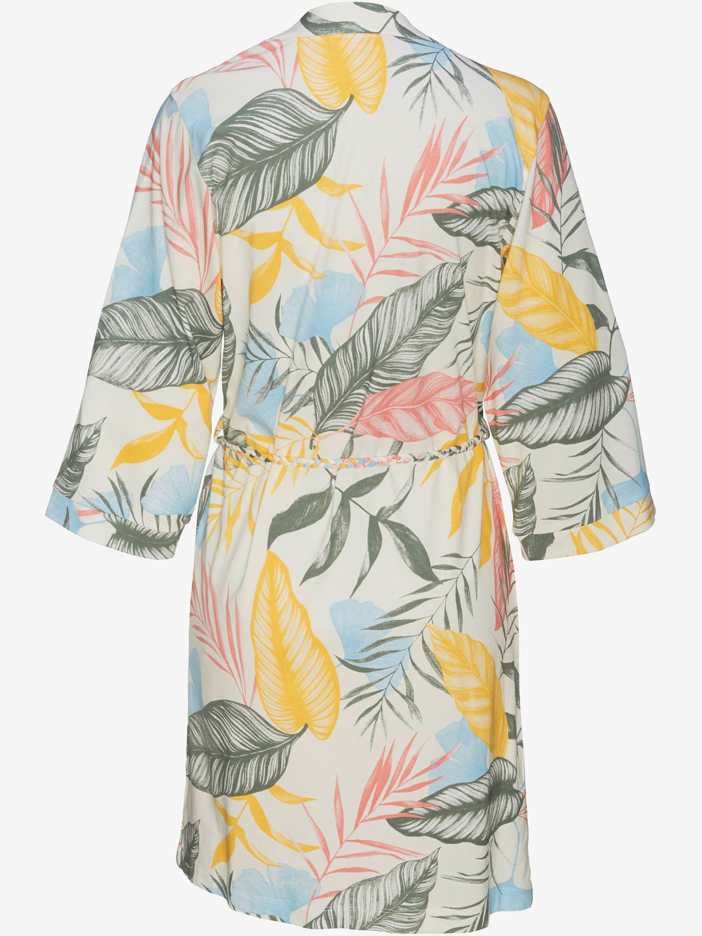 Kimono avec tresses comme ceinture à nouer