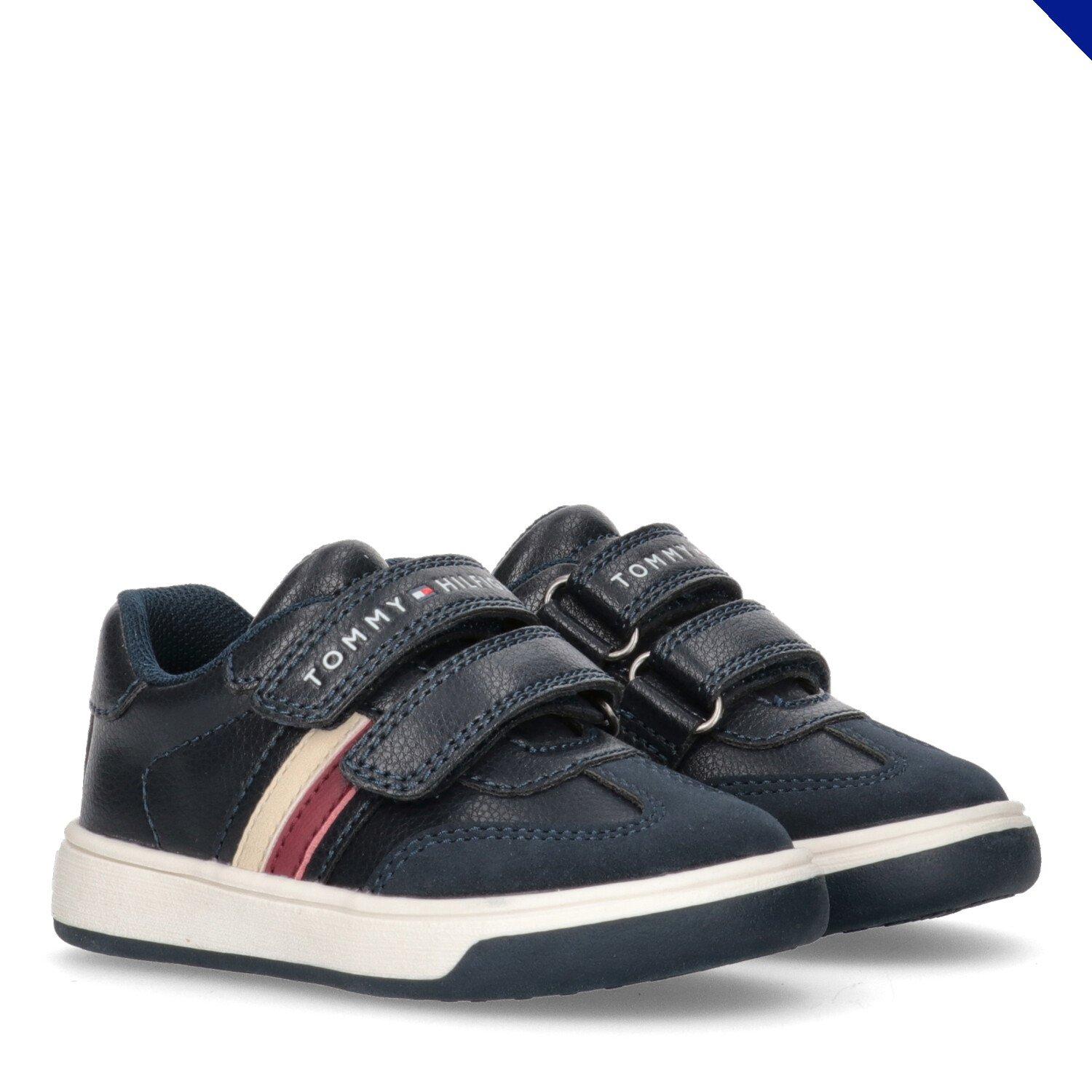 Tommy Hilfiger Flag Hook and Loop Sneakers Infants
