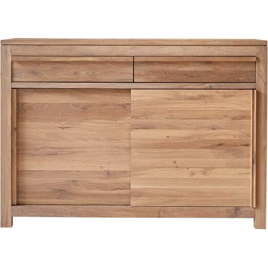 Buffet en bois de chêne Luce H 85 x L 120 x P 45 cm