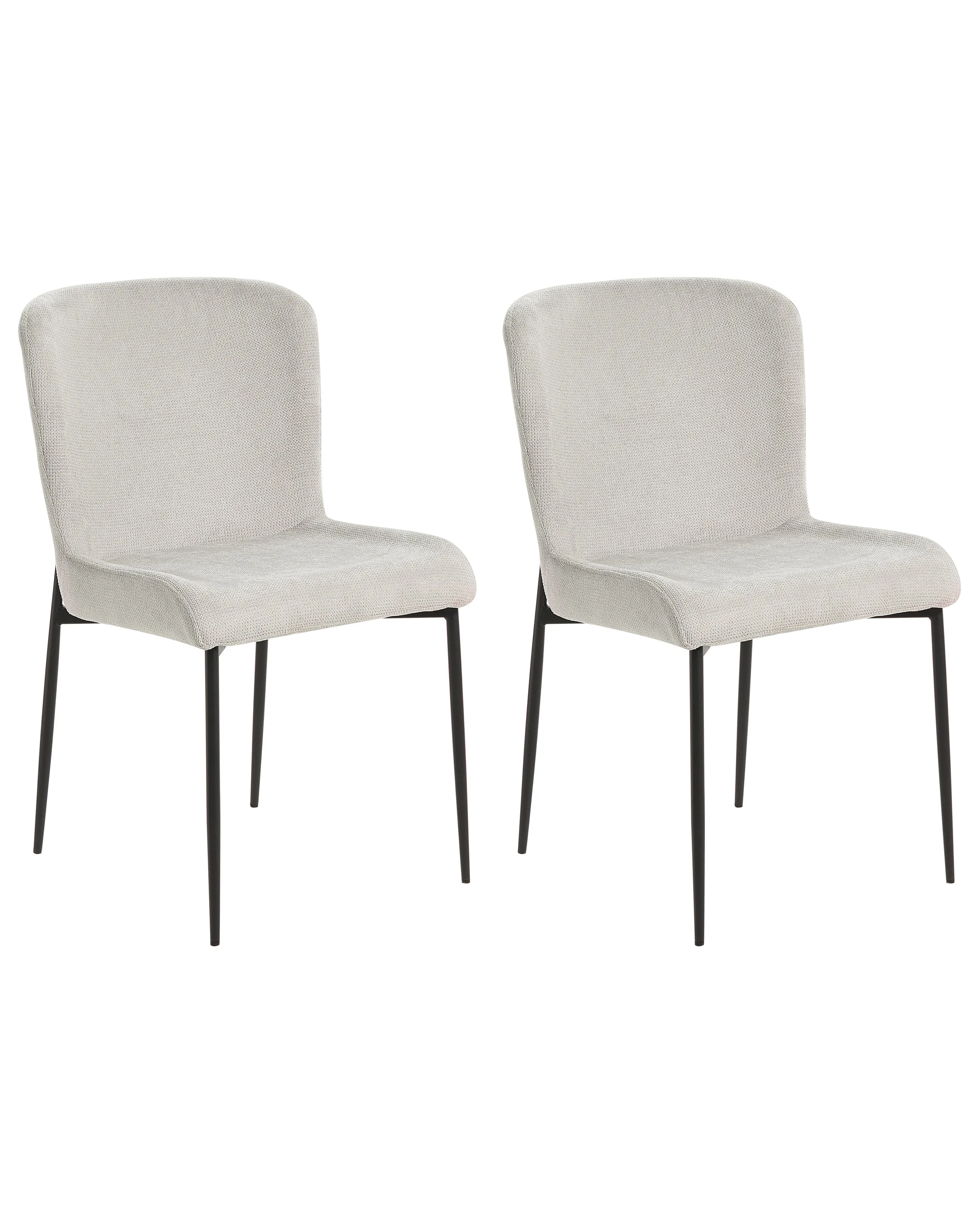 Set van 2 eetkamerstoelen ADA Lichtgrijs