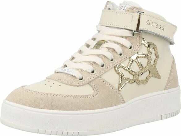 GUESS Vyves Hoge sneakers Leren Sneaker Dames Wit