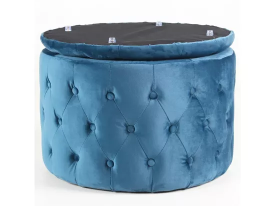 Pouf Rond Design en Velours 