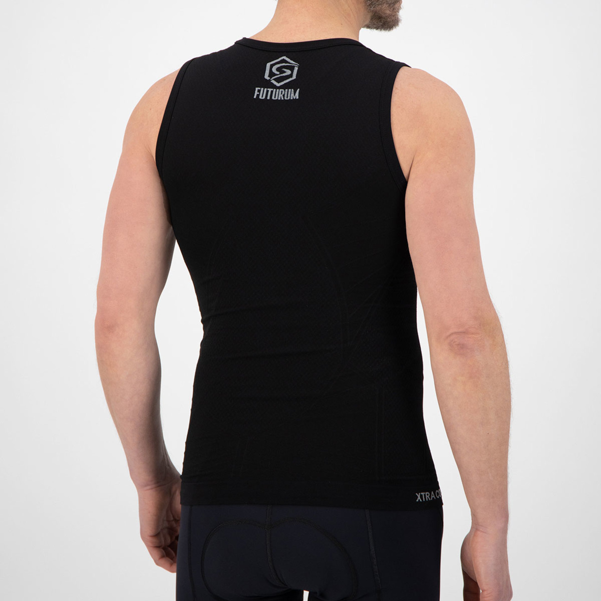 FUTURUM Xtra Cool Recycled Ondershirt Mouwloos Zwart Heren 2-Pack