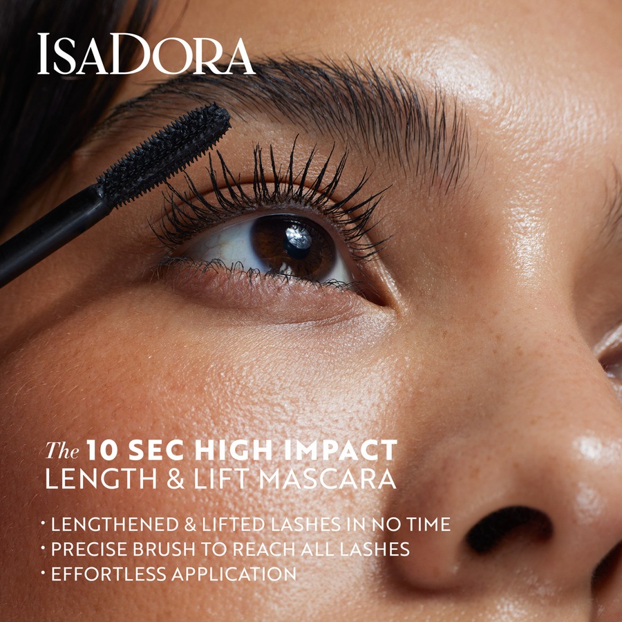Isadora 10 Sec High Impact Length & Lift Mascara 01 Black 9ml