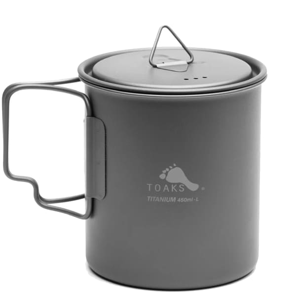 Vaisselle randonnée TOAKS LIGHT TITANIUM 450ML CUP GRIS