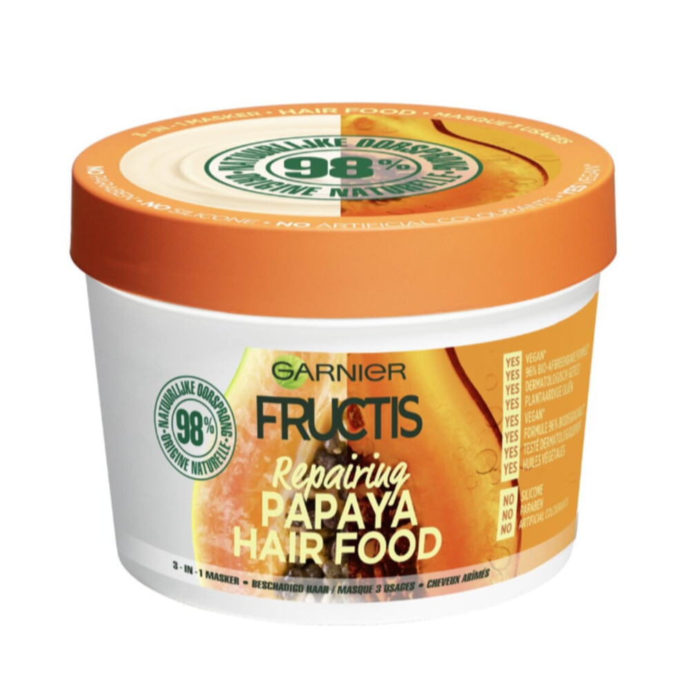 Garnier Fructis Hair Food Papaya 3-in-1 Haarmasker390 ml
