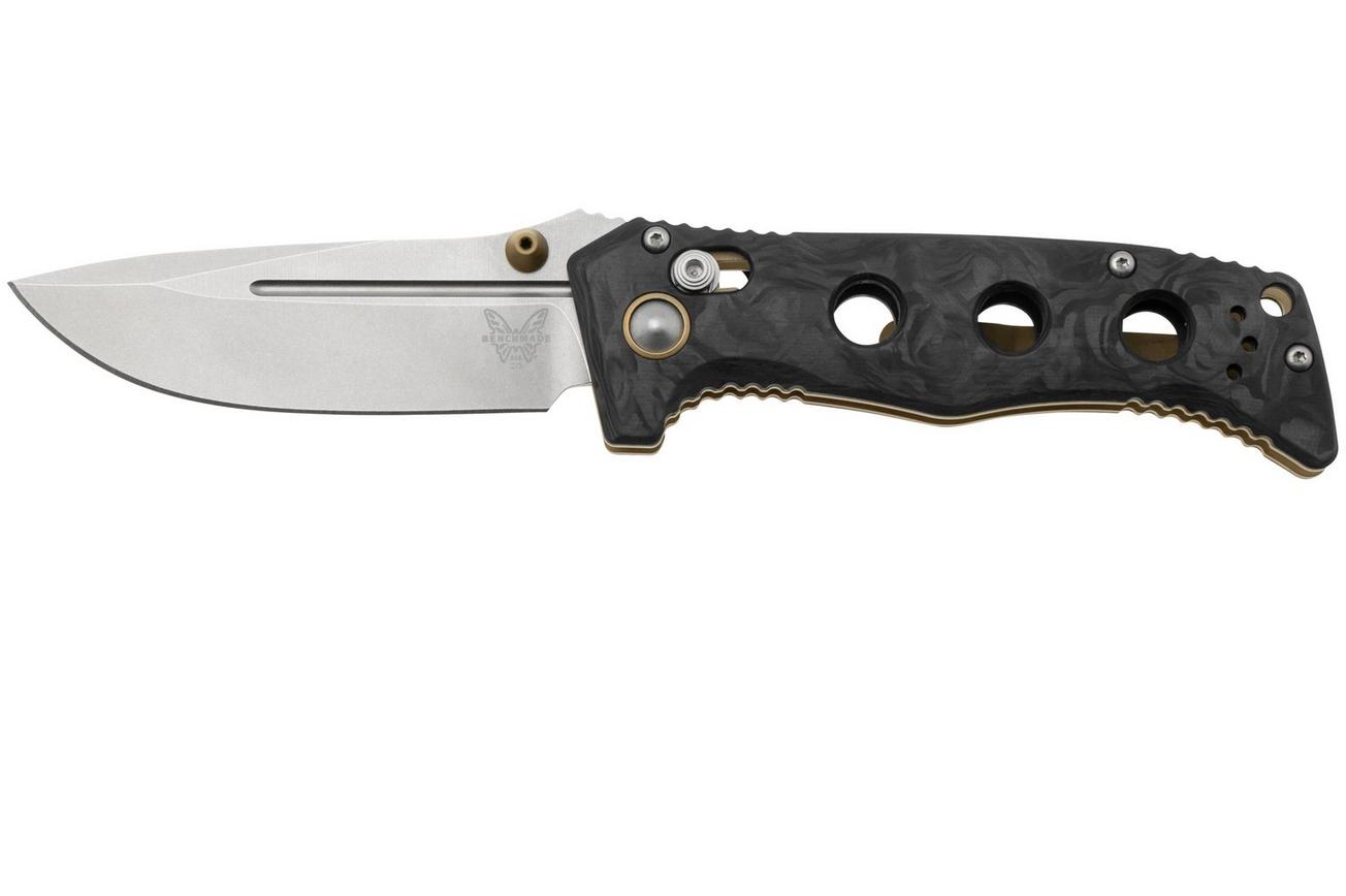 Benchmade Mini Adamas 273-03, CPM-MagnaCut, Marbled Carbon Fiber, zakmes