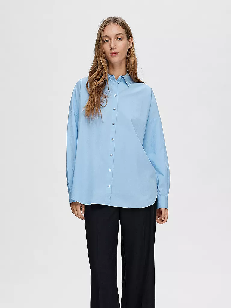 SELECTED FEMME Hemdbluse SLFDINA-SANNI hellblau