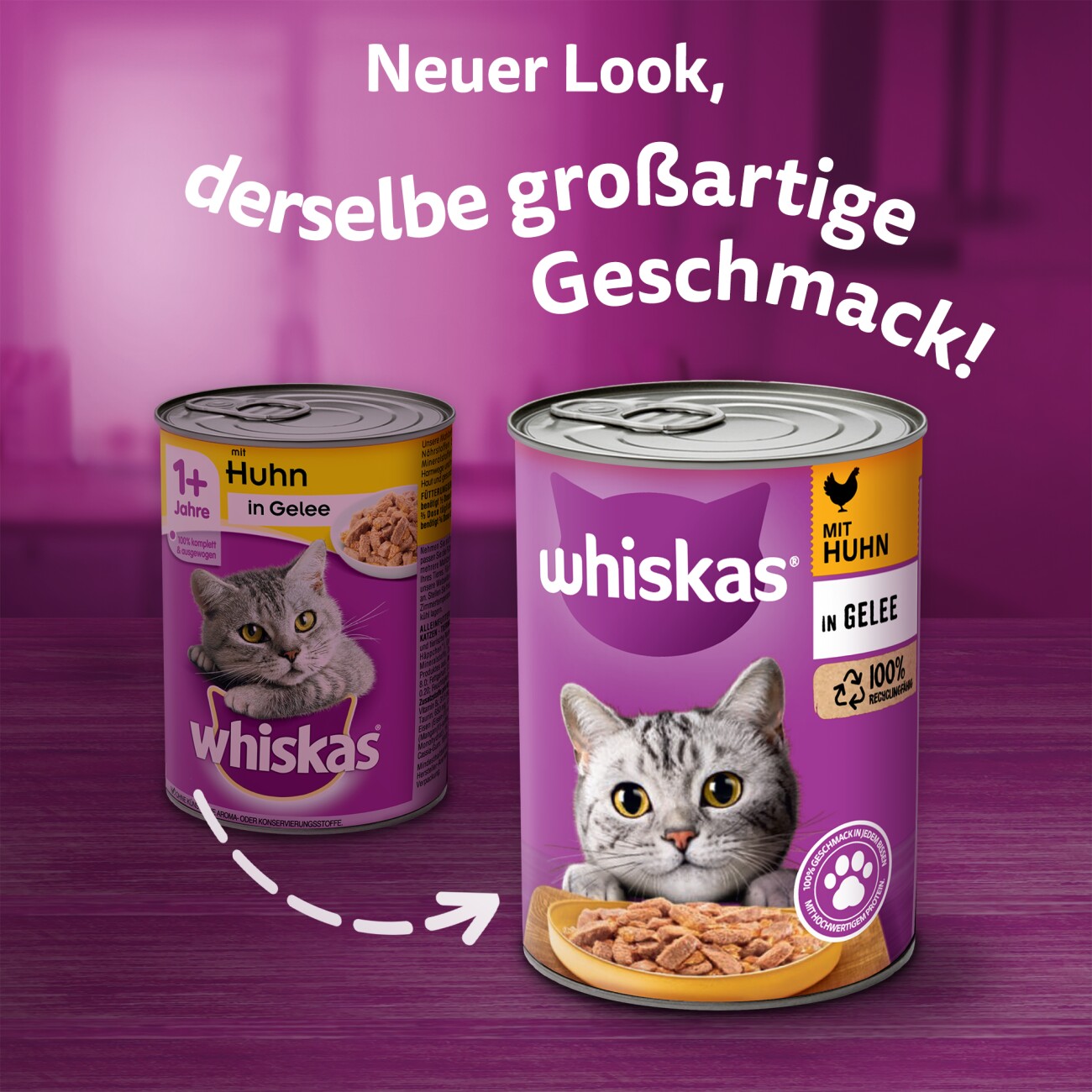 Whiskas Adult 1+ Gelee 12x400g Huhn