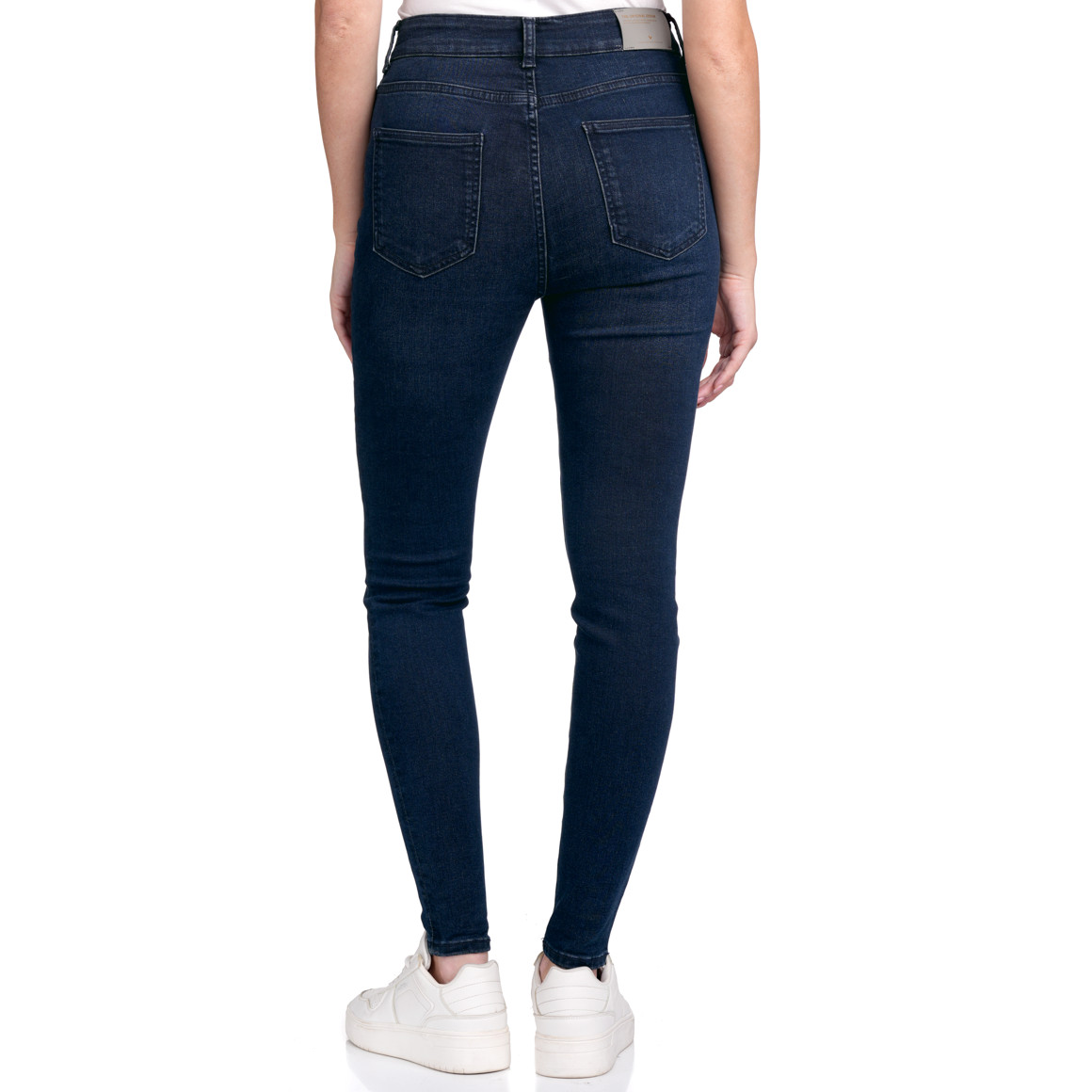 Jonas Nielsen Damen Skinny Jeans mit Used-Waschung dunkelblau