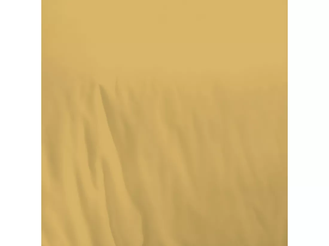 Housse de couette en coton 57 fils unie jaune moutarde 140x200cm