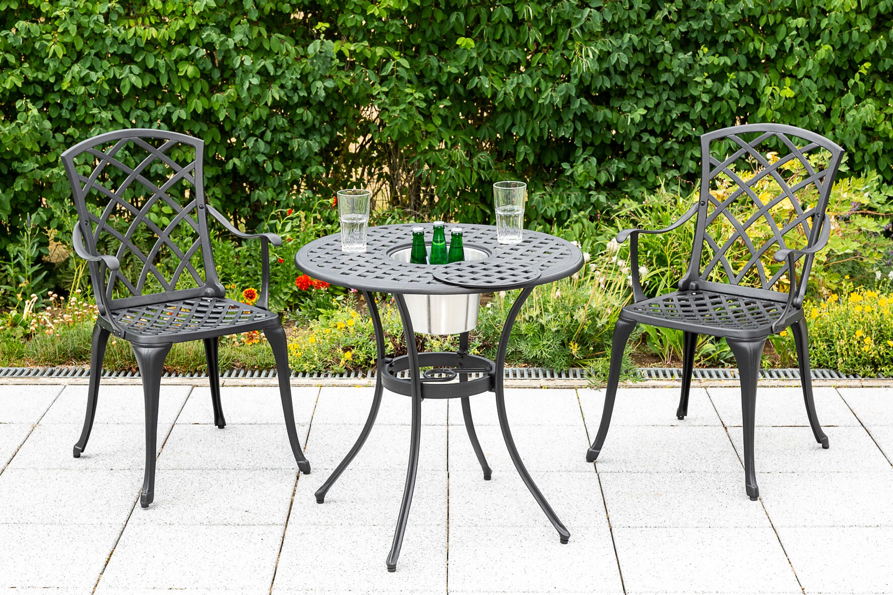 Merxx Rhodos Set 3tlg. Tisch rund ø70cm