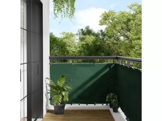 Écran de balcon vert foncé 90x700 cm 100% polyester oxford