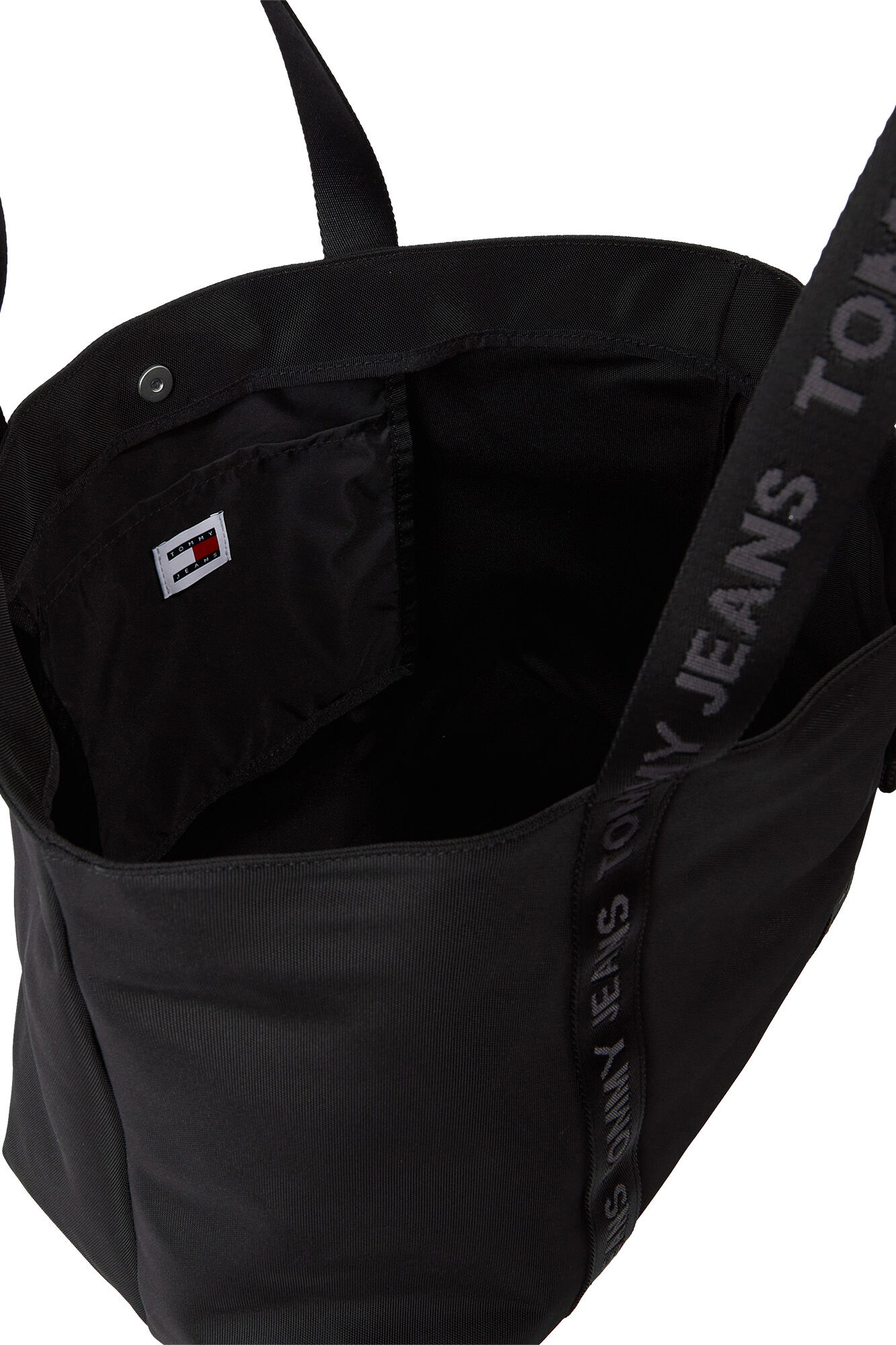 Bolsa tote feminina Tommy Jeans com fecho magnético.