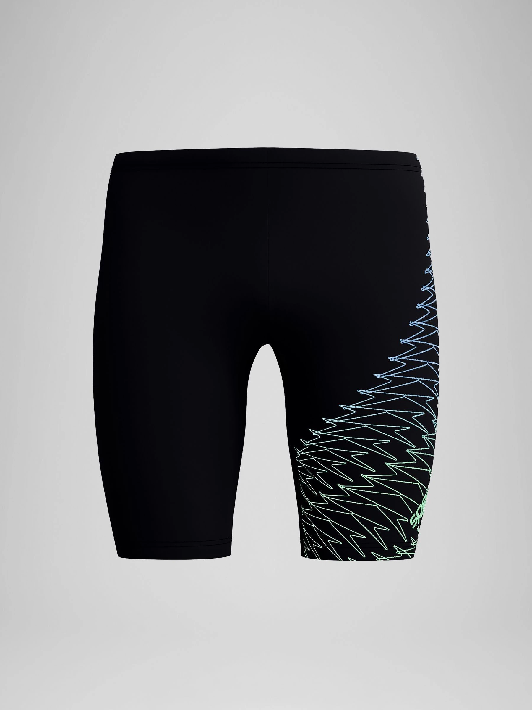 Zwart - Speedo Medley Jammer zwemshorts met logo voor heren