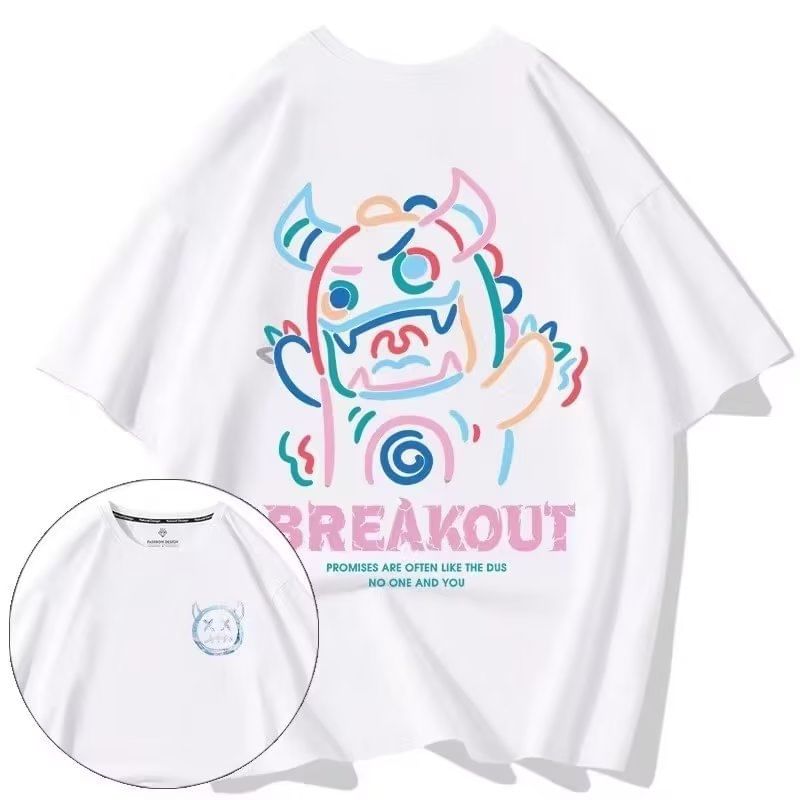 Cowpow - T-shirt met korte mouwen en ronde hals en print