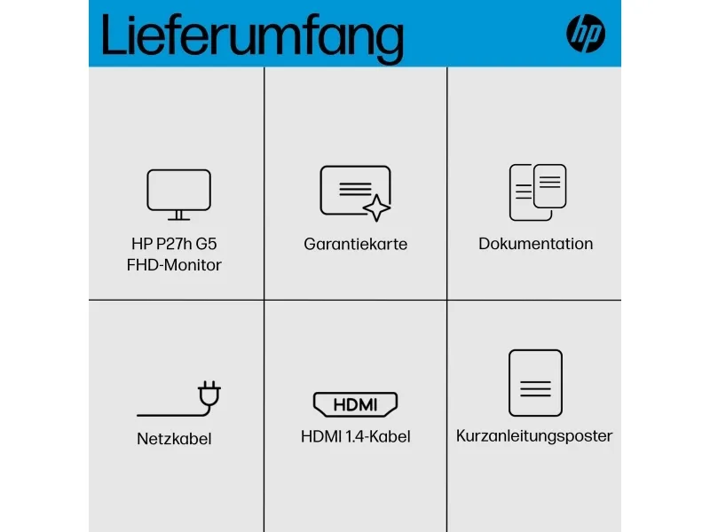 [OUTLET] - HP P27h G5 - P-Series - LED-skærm - 27