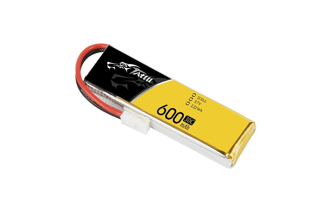 RC-Akku LiPo 600 mAh 3.7 V 30C1S LiPo Akku für Flugmodelle