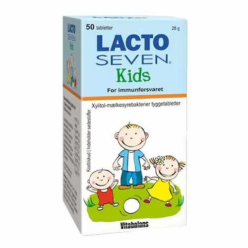 Lacto Seven Kids - 50 tyggetabl.
