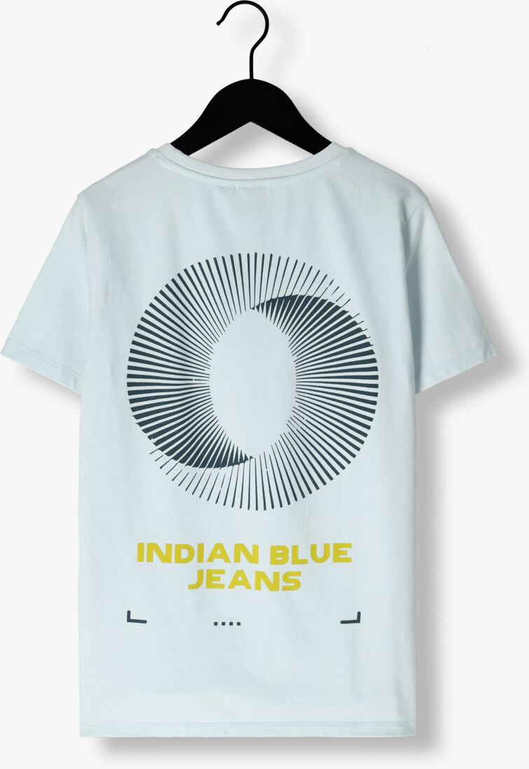 INDIAN BLUE JEANS lichtblauwe indian blue jeans t-shirt t-shirt indian backprint