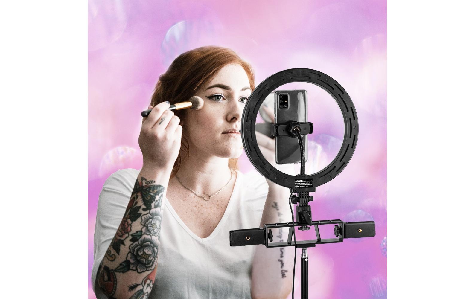 Videoleuchte RL25 Ringlicht-Set25 cm Ringleuchte mit Kontroller
