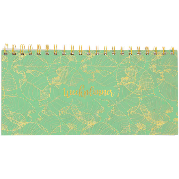 Weekplanner gouden bladeren