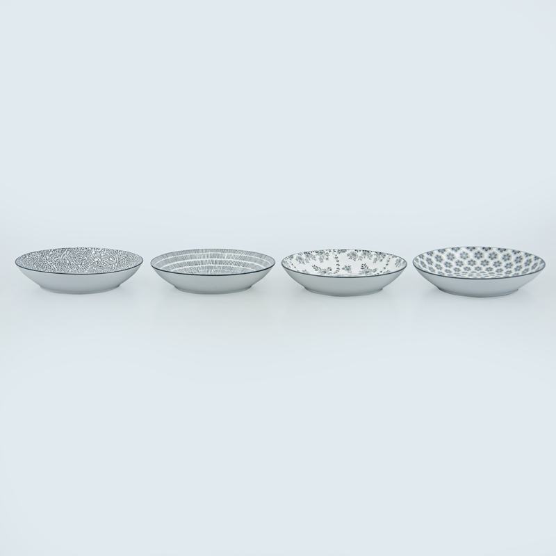 Lot de 4 assiettes multi-usages 'Manela'