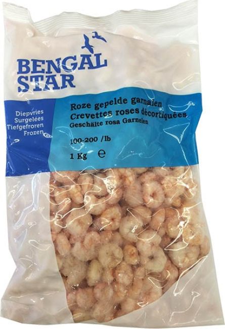 Bengal Star Bevroren Roze Garnalen 100/200 1kg
