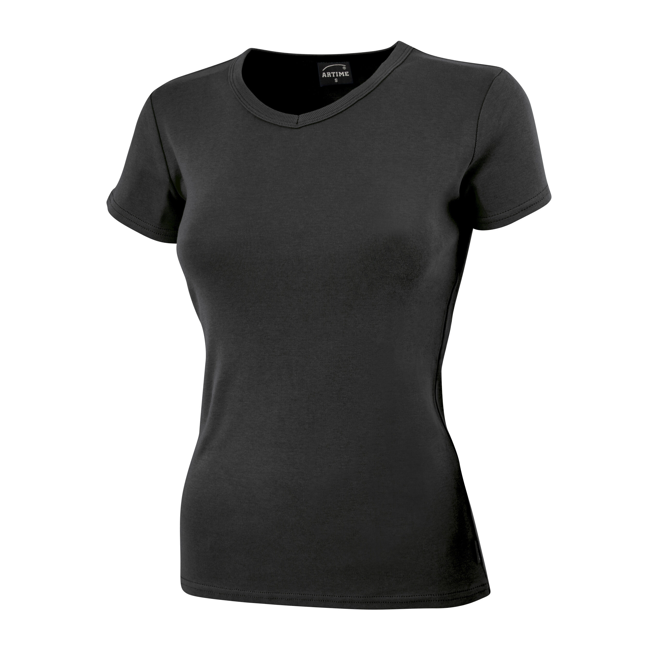 Schlichtes V-Neck Damen T-Shirt