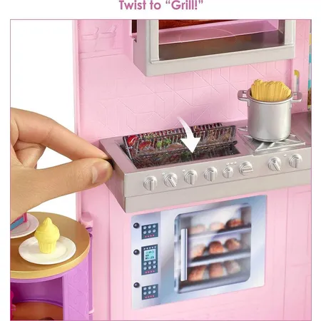 Barbie Restaurant inkl. Puppe (blond), Barbie Bistro mit Zubehör