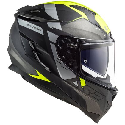 Casque LS2 FF327 CHALLENGER - ALLERT - Gris / Jaune