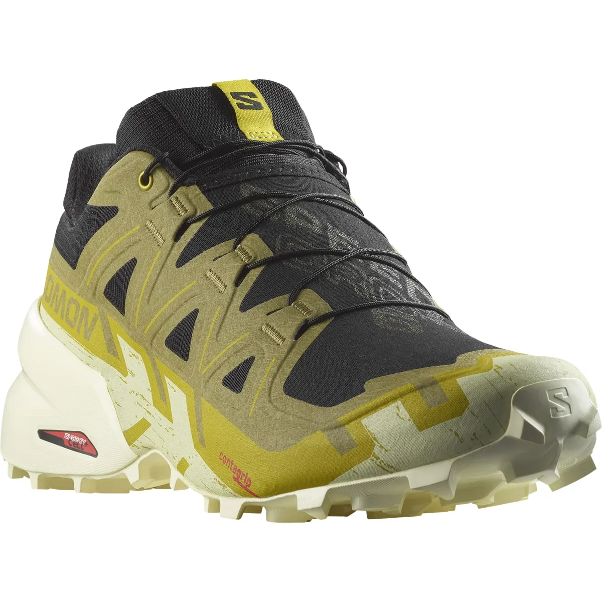 Salomon Men's Speedcross 6 Black/Cress Green/Transparent Yellow