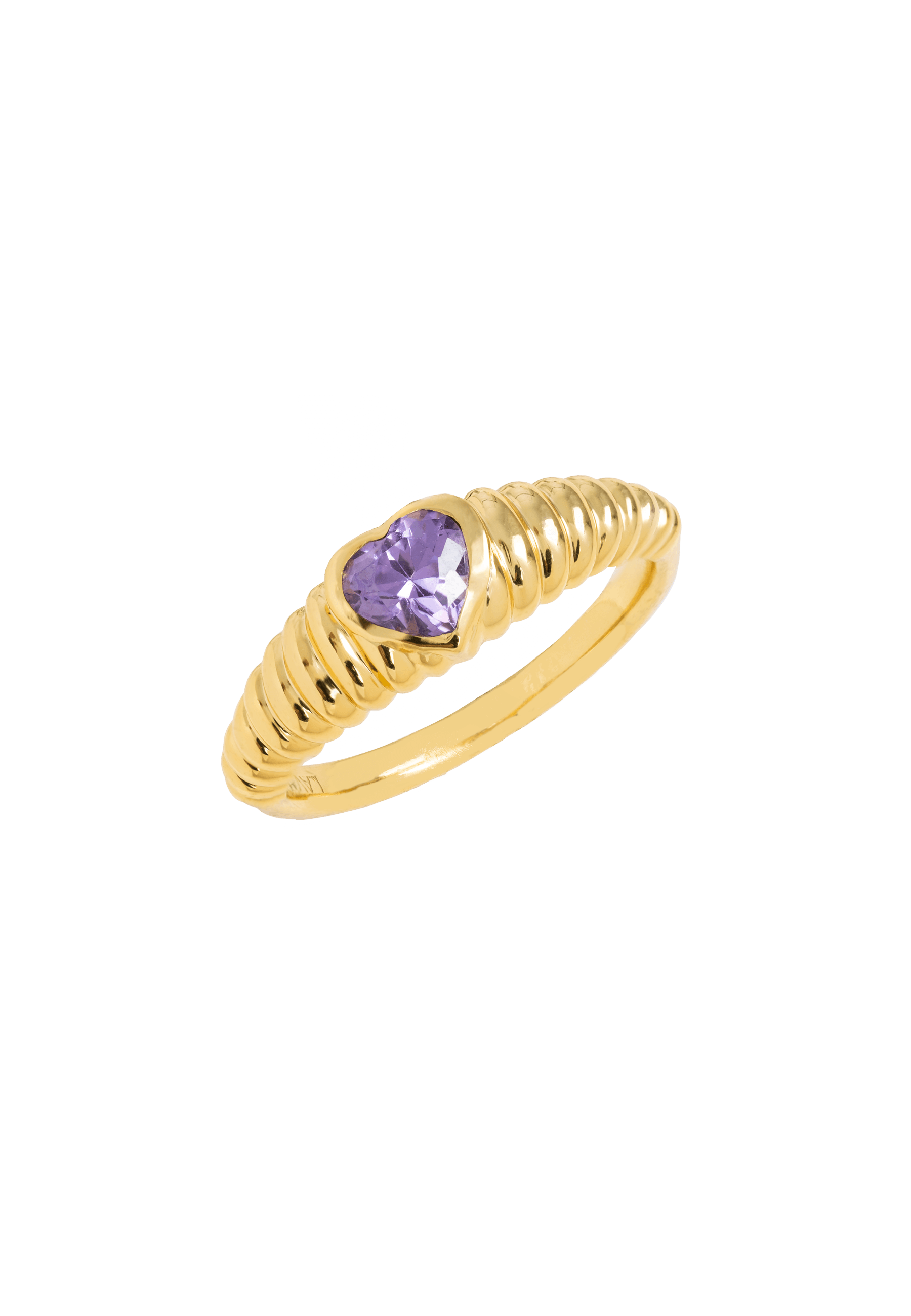 SOFTHEARTED - Bague cœur | Violet
