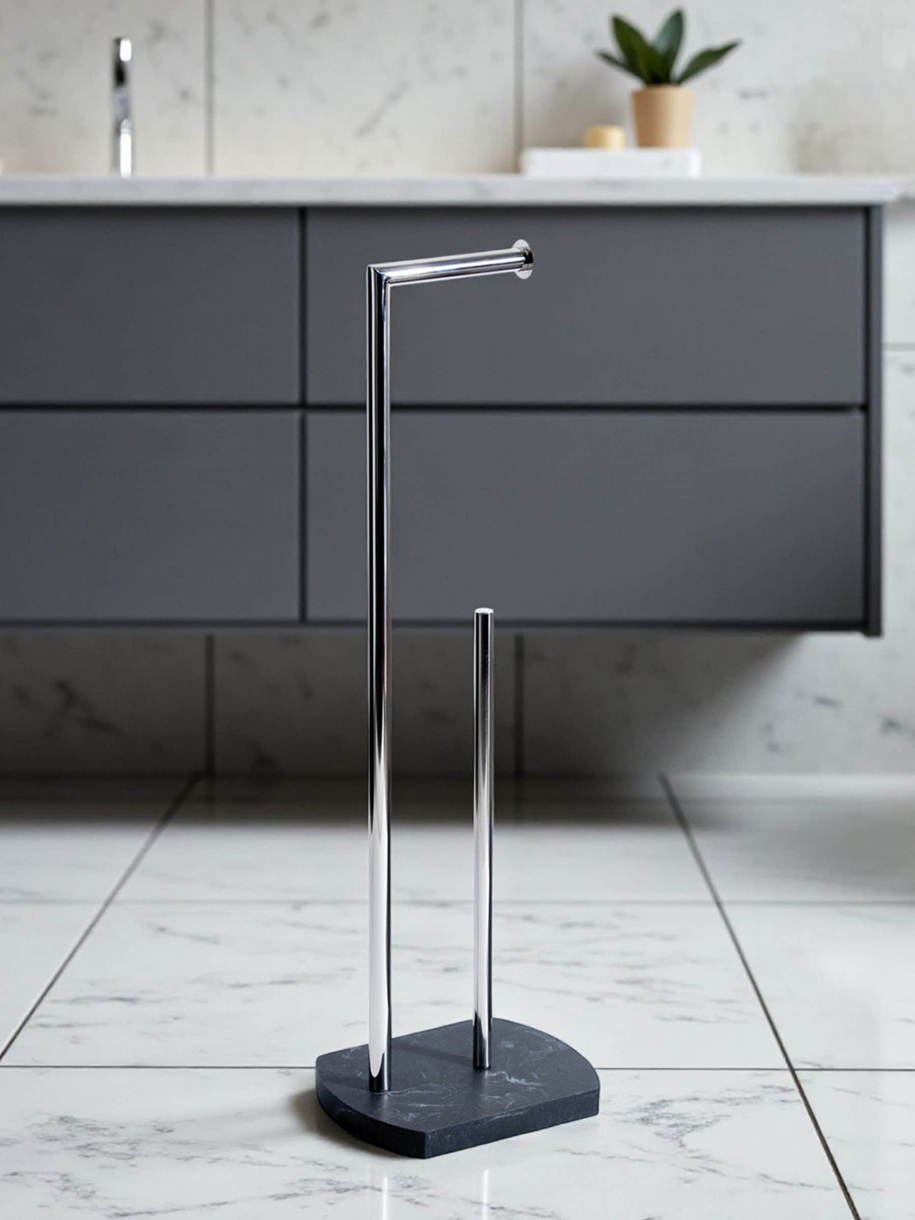 Showerdrape Octavia toiletrolhouder en rollenvoorraadhouder