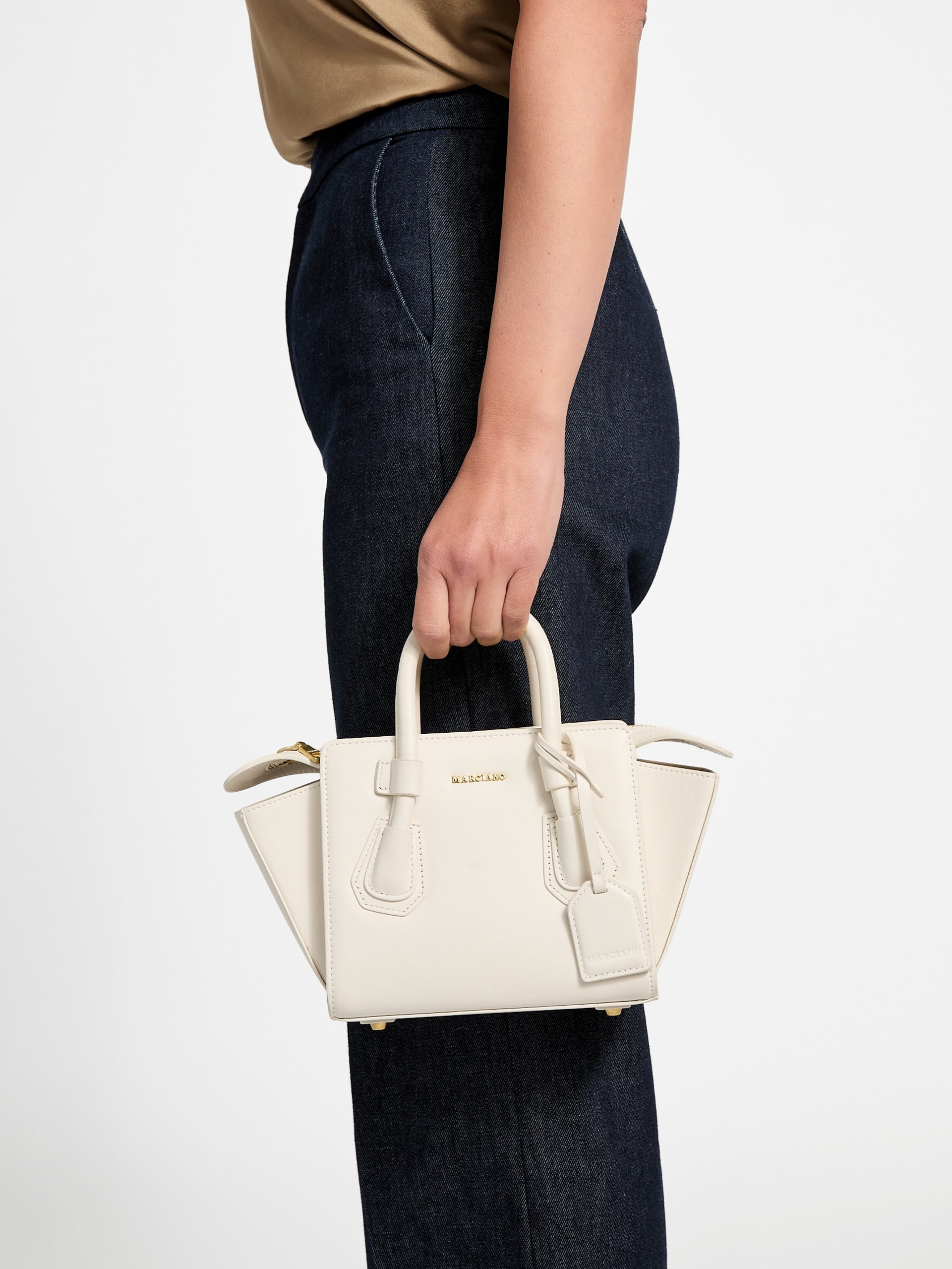 Bolsa Satchel Mini Merava em Couro