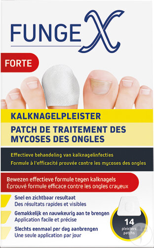 FungeX Patch De Traitement Des Mycoses Des Ongles Forte 14 Patchs