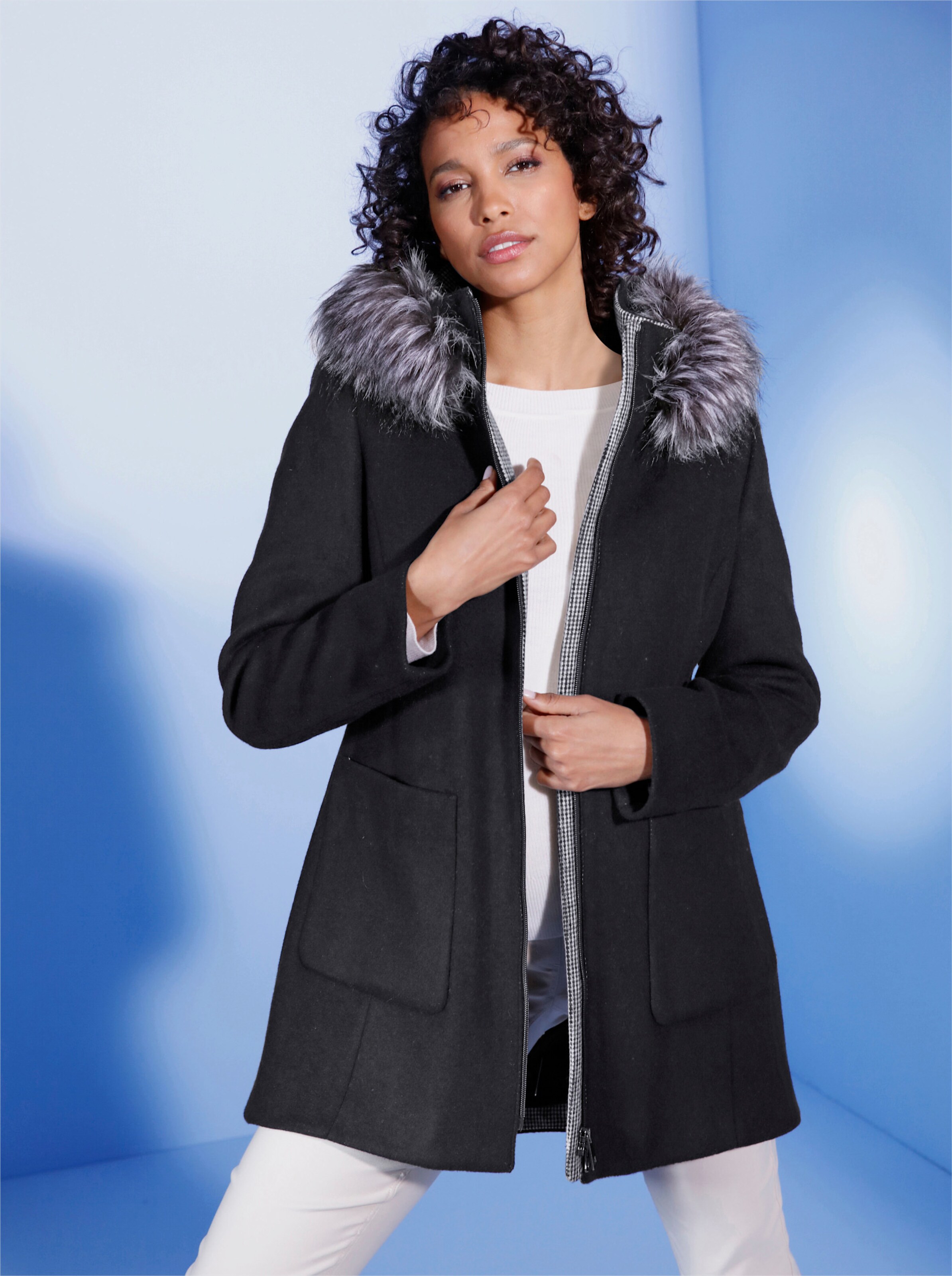 Wollmix-Jacke