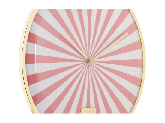 Horloge en métal Candy Swirl Dome