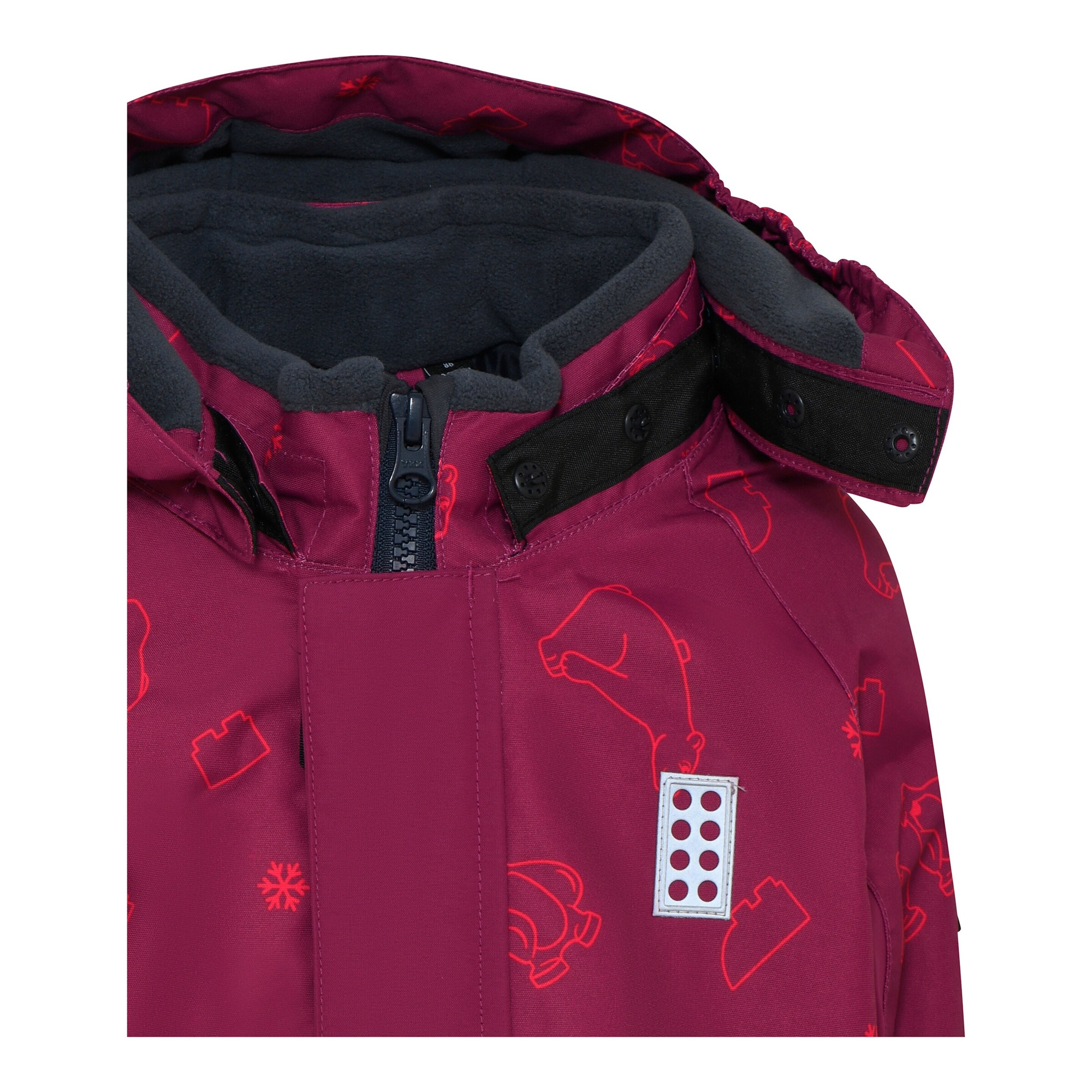 LEGO® kidswear Winterjacke mit abnehmbarer Kapuze LWJaden lila