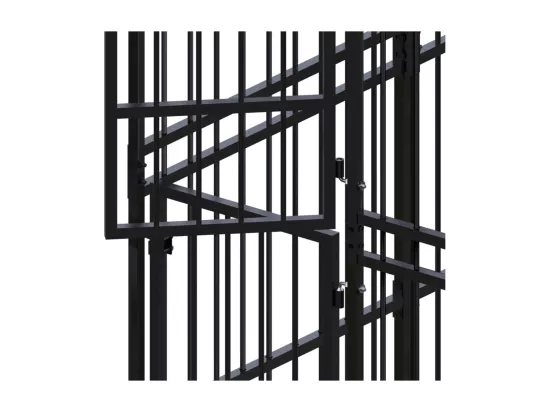 Chenil cage enclos pac noire 384 x 192 x 200 cm 02_0041875