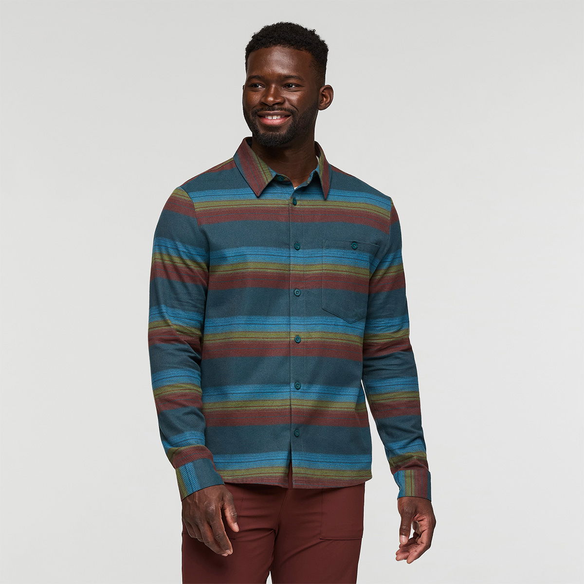Cotopaxi  Quedo Flannel Skjorte, herre (Abyss Stripes)