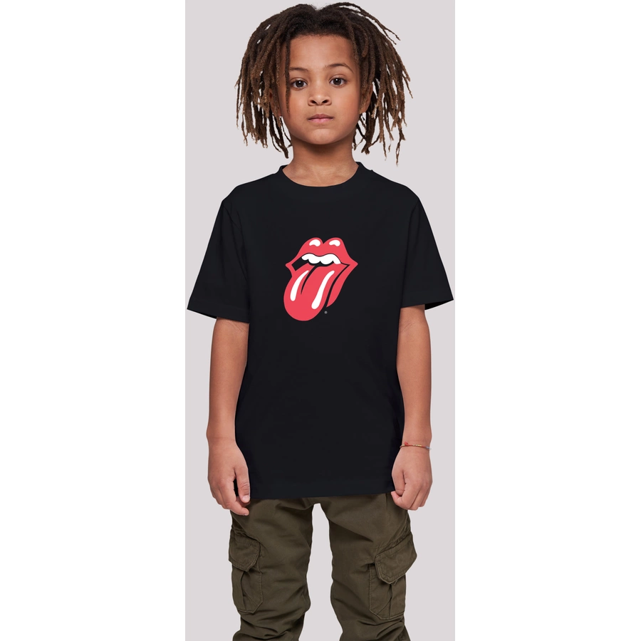 F4NT4STIC T-Shirt The Rolling Stones Zunge Rot schwarz
