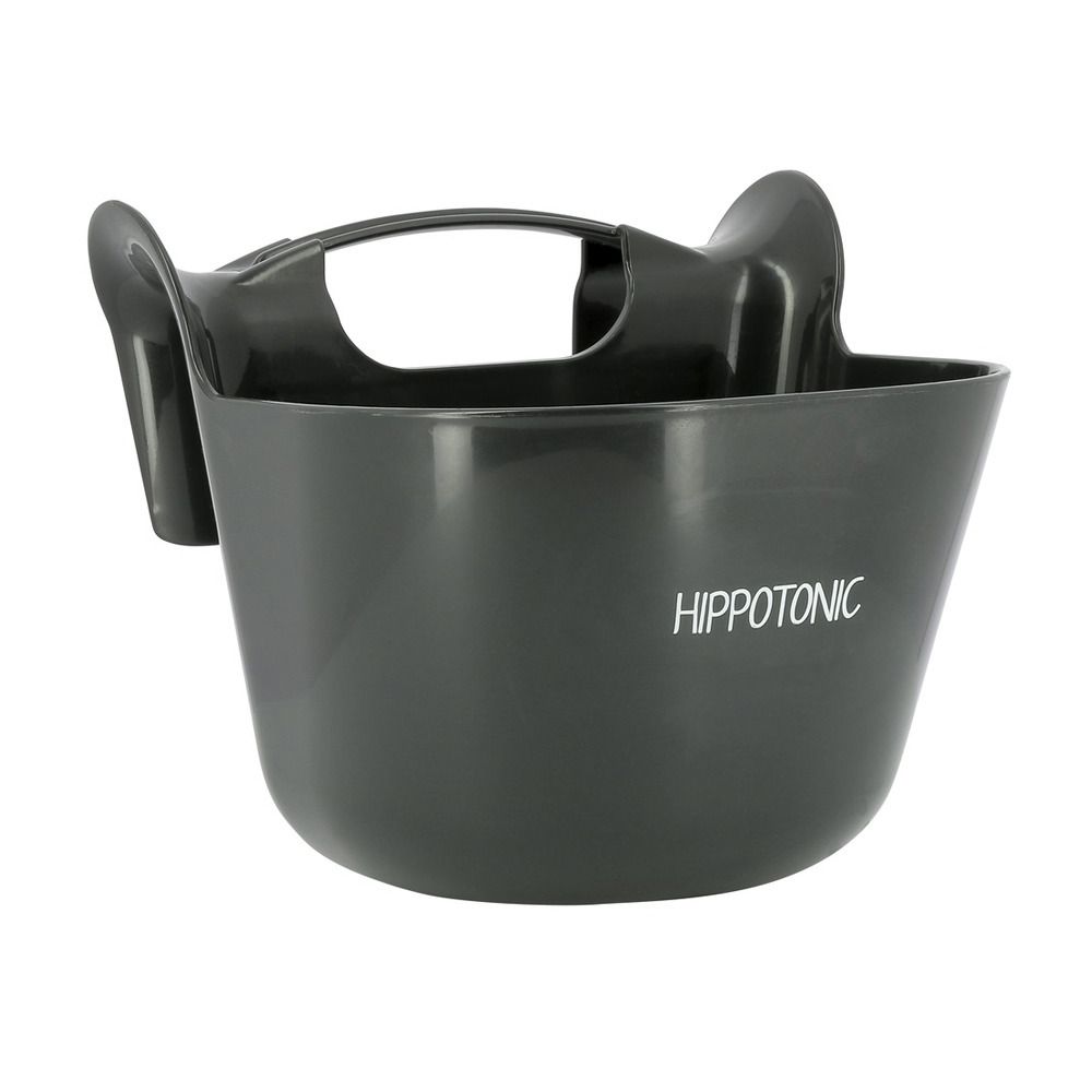 Hippo-Tonic 704203002 13,5L - Mangeoire portative avec crochets noir