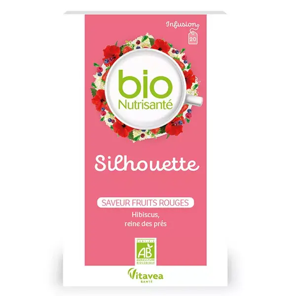 Vitavea BioNutrisanté - Silhouette Infusion - Sabor Frutas Vermelhas - 20 sachês