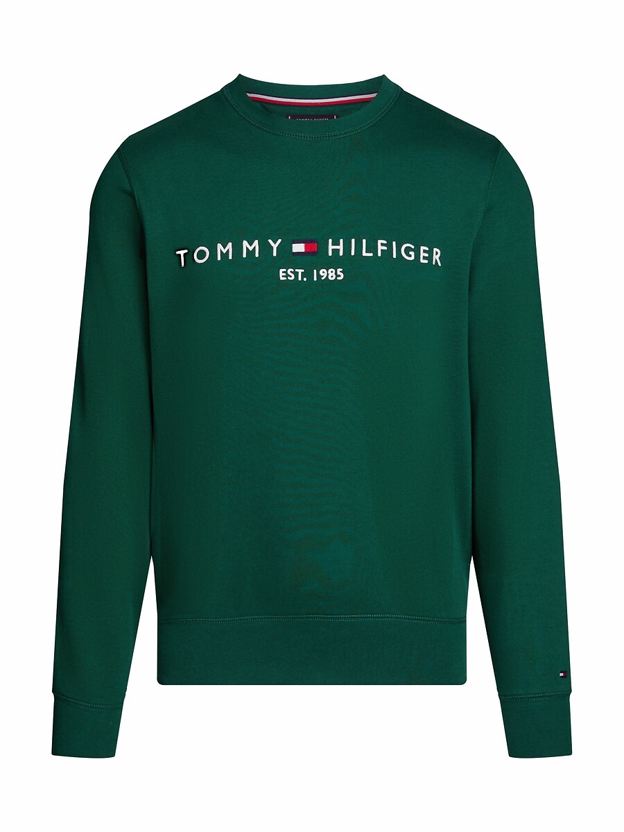 TOMMY HILFIGER<br>Suéter de gola redonda com o logotipo Tommy