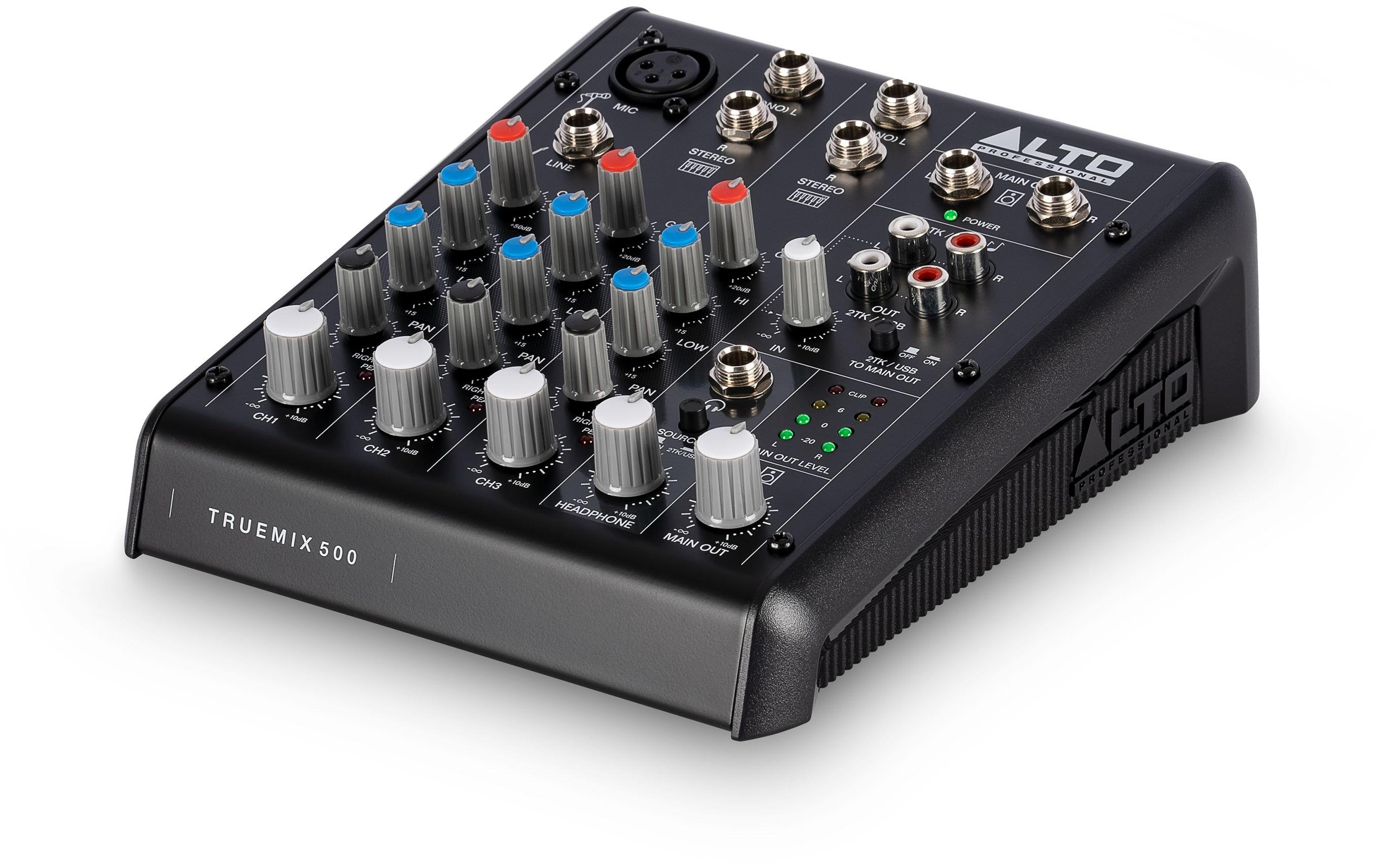 Mischpult Professional TrueMix 500Analoger 5-Kanalmixermit USB