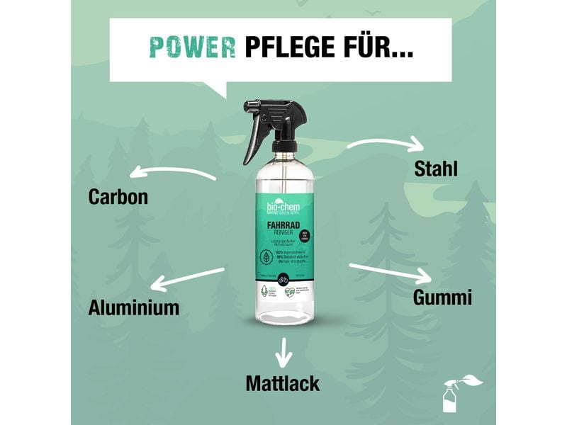 Bio Chem Fahrradreiniger Refill 1 l Zuverlässiger Veloreiniger mit Sprühkopf